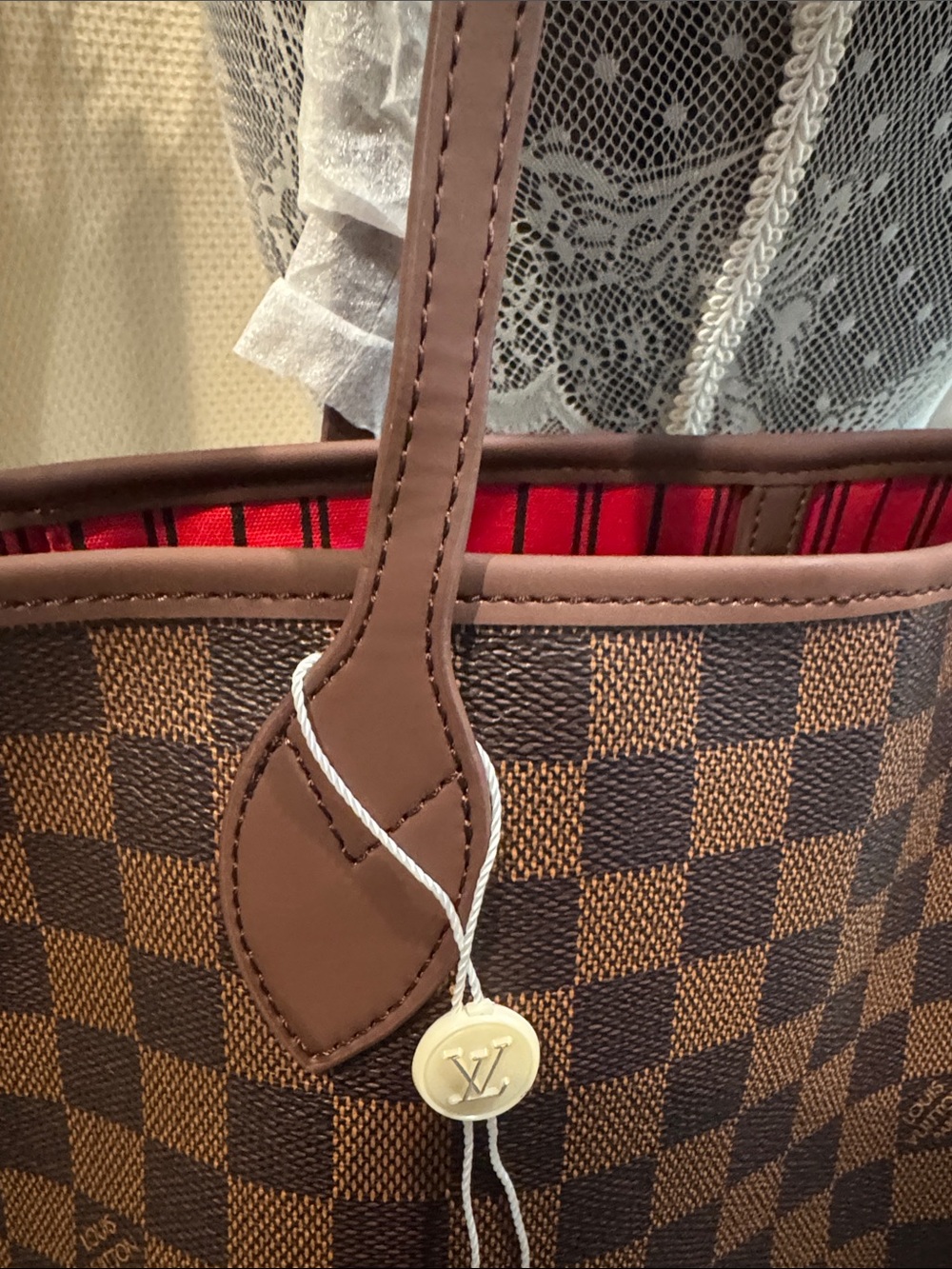 Brown Checker Neverfull - Picture 3 of 12